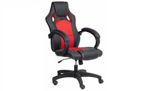 Office Chair with High Back- Black & Red