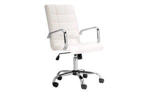 Office Chair with Full Body High Back - White