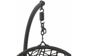 Outdoor Egg Swing Chair - Black & Grey