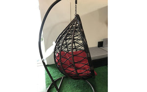 Outdoor Teardrop Swing Chair - Dark Brown