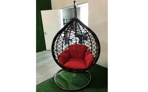 Outdoor Teardrop Swing Chair - Dark Brown