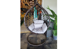 Outdoor Teardrop Swing Chair - Grey
