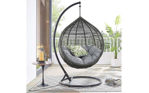 Outdoor Teardrop Swing Chair - Grey