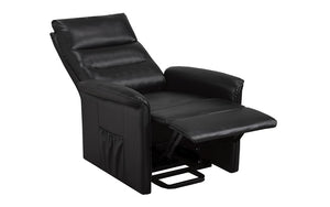 Power Recliner Lift Chair with Leather - Black. Power Lift Chair Recliner for Senior & Medical Supply