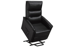 Power Recliner Lift Chair with Leather - Black. Power Lift Chair Recliner for Senior & Medical Supply