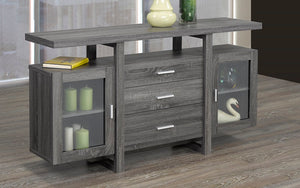 Buffet or Cabinet with 3 Drawers - Grey