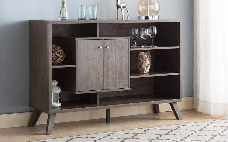 Buffet or Cabinet with Storage - Walnut Oak