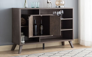 Buffet or Cabinet with Storage - Walnut Oak