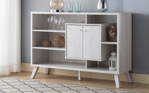 Buffet or Cabinet with Storage - White Oak