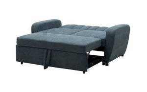 Fabric Sofa Bed with Pillows - Grey