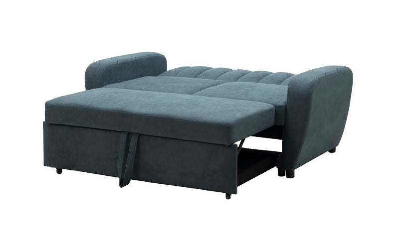 Fabric Sofa Bed with Pillows - Grey