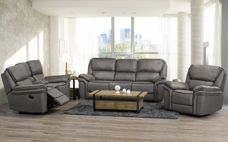 Recliner Set 3 Piece With Micro Suede