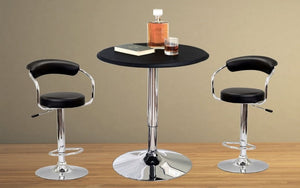 Bar Set with Stools - 3 pc - Black | White | Espresso | Red