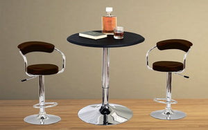 Bar Set with Stools - 3 pc - Black | White | Espresso | Red
