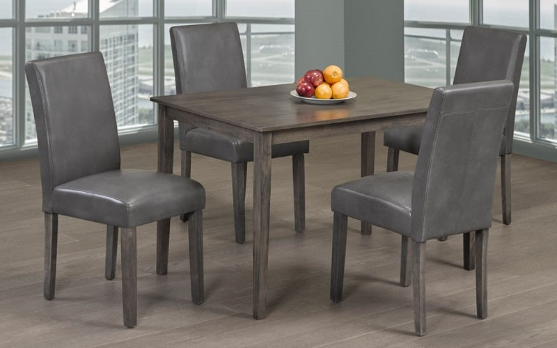 Rectangle Kitchen Set Kitchen Set with Rectangle Top - 5 pc - Grey - Furnberry