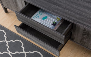 TV Stand with Drawers & Cabinets - Grey