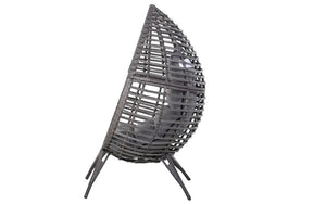 Outdoor Teardrop Chair - Black & Grey