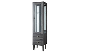 Wine Rack with Cabinet - Grey