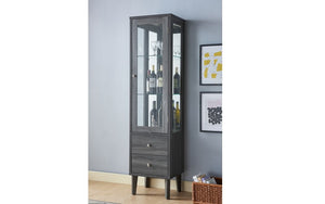 Wine Rack with Cabinet - Grey