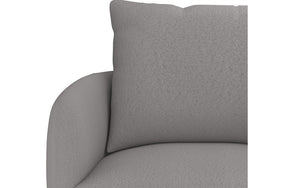 Accent Chair Fabric with Black Leg - Cream | Grey